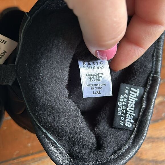 NWT Men’s Vintage KMart L/XL 3M 40 Gram Genuine Leather Gloves. - Picture 4 of 6